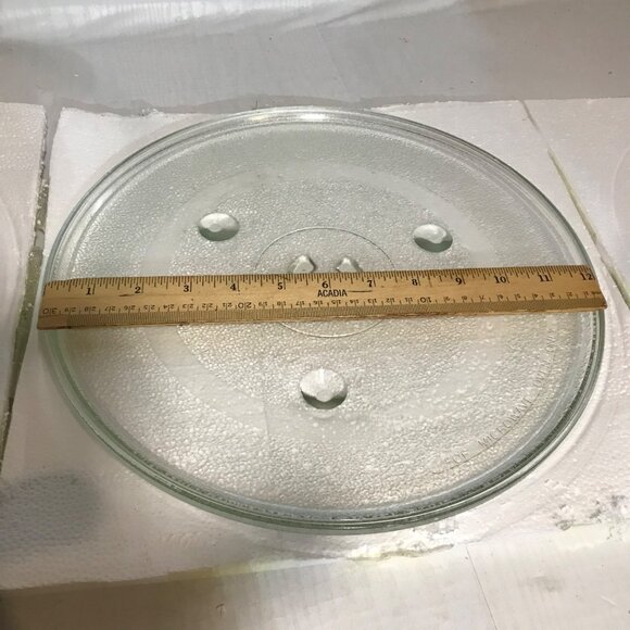 Microwave Glass Turntable Plate for GE 12.5" Diameter Replacement Tray NEW - Picture 2 of 3
